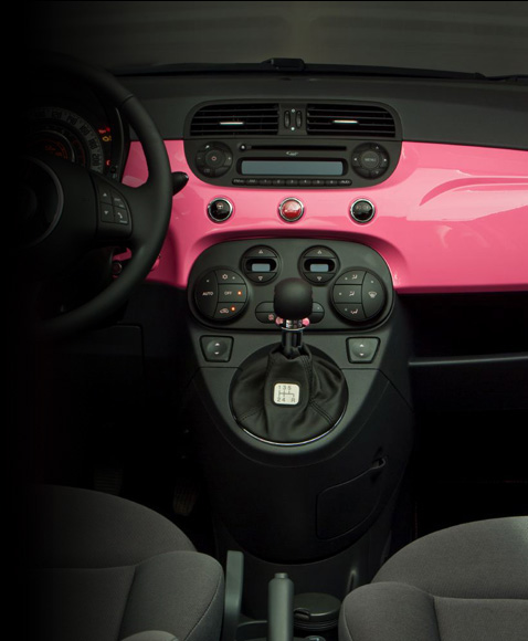 Fiat Pink interior