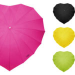 Original paraguas con forma de corazón