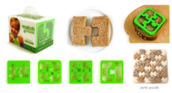 Sándwich con forma de puzle, una divertida manera de comer