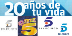 Telecinco cumple hoy 20 años de emisión