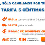 Nueva tarifa Simyo de 5 céntimos minuto