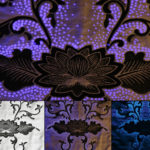 Diseños con hilo luminoso de Kathy Schicker