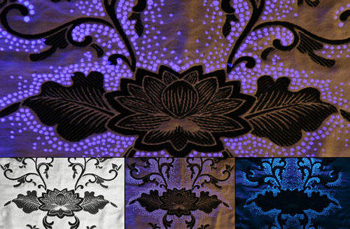 Diseños con hilo luminoso de Kathy Schicker