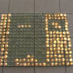 Video Stop Motion simulando pixeles con velas