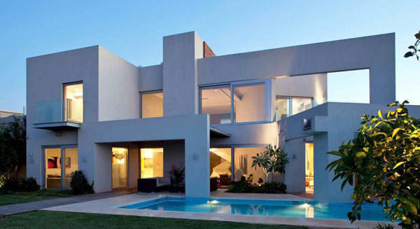Or House, moderna y minimalista casa de DOMBarchitects en Israel