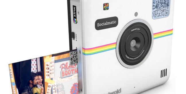 Socialmatic, vuelve la mítica Polaroid para dejarnos imprimir o compartir en redes sociales con sólo pulsar un botón.